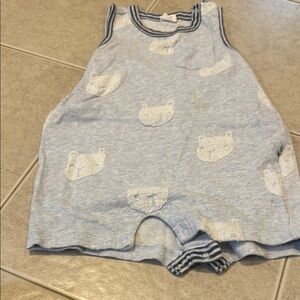 Baby Blue Bear Romper